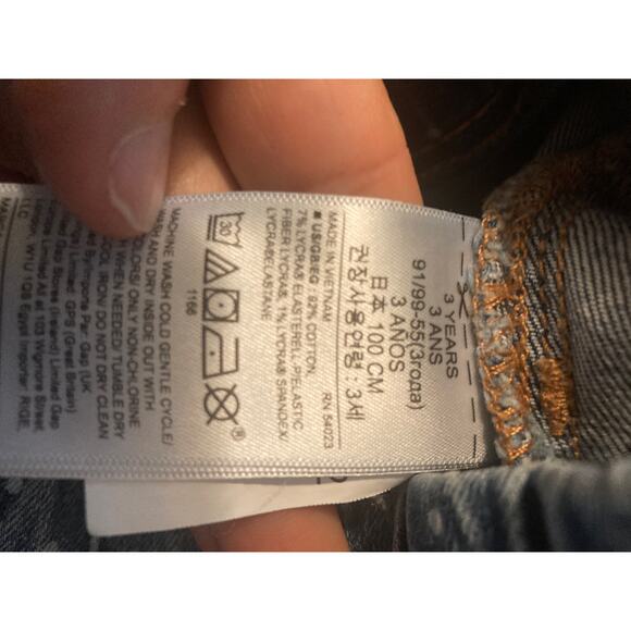 Gap Denim Jean Leggings Dot Print Super Cute Excellent Condition ~ Sz 3T Toddler - Picture 5 of 6